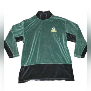 Packers GameDay velour turtleneck sweater size L